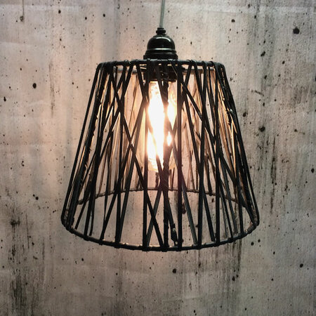 Lampenkapje Zwart Rubberlines RL2030