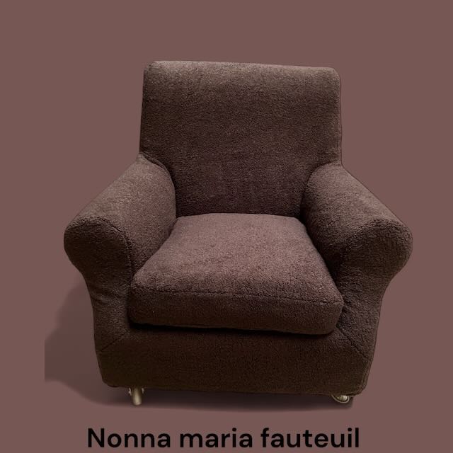 Nonna Maria Fauteuil met teddy stof