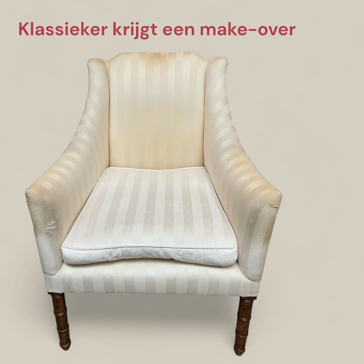 Klassiek fauteuiltje toe aan een opknapbeurt!