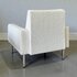 vintage fauteuil met offwhite  boucle stof 